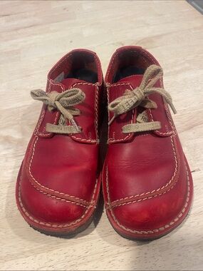 Duckfeet FYN  Red Leather Lace-Up Shoes